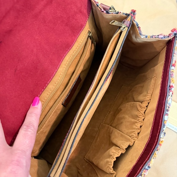 PATRICIA NASH Earth Tone Boucle 3-Piece Set Handbag Wallet Pouch - Picture 3 of 16